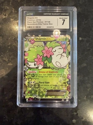 PSA 7 2016 Pokemon Shaymin EX Generations Elite Box #XY148 Black Star Promo Foto 1 de 4