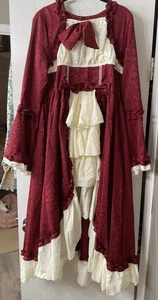 MÄDCHEN DAMEN VIKTORIANISCHES KLEID PRINZESSIN HOF BALL COSPLAY MAIDEN GRÖSSE LARGE - Bild 1 von 5