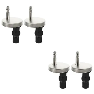 2 Stück WC-Sitz Schrauben Beschläge und Scharniere Ersatz Hardware Schnellverschluss - Bild 1 von 12