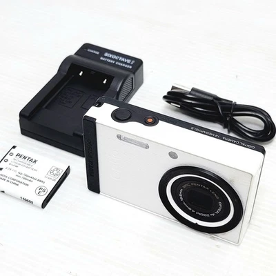 PENTAX Optio RS1500WH Pearl white 14.0 megapixels 27.5mm 4x optical Tested Japan - Image 1 of 4