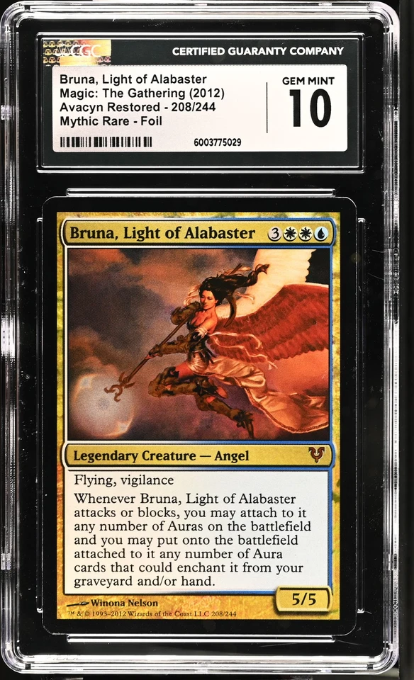 BRUNA, LIGHT OF ALABASTER Avacyn Restored Foil Mythic CGC 10 MTG - Image 1 of 2