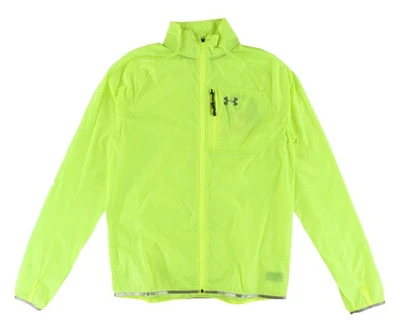Under Armour  Cold Gear Infrared Running Mens Jackets Size S, Color: Neon Yellow - Image 1 of 3