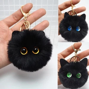 Cute Plush Cat Keychain Cartoon Doll Toy Pendant Keyring For Women Girls Bag - Picture 1 of 6