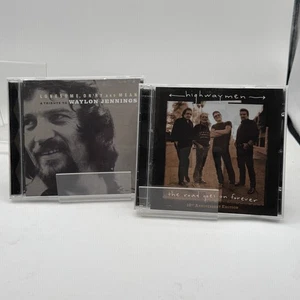 2FER Lonesome On'ry and Mean(VA) & Highwaymen 10th Anniversary 2CD EX & VG - Foto 1 di 5