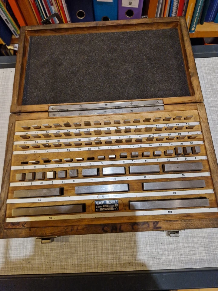 coffret 83 cales parallèles acier gage blocks grade2 contrôle métrologie calibre - Photo 1/4