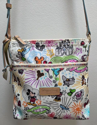 Bolsa tiracolo Disney Dooney & Bourke esboço edição limitada 11 x 11 - Imagem 1 de 4