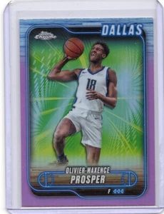 Olivier-Maxence Prosper Pink Refractor 2024-25 Topps Chrome #126 Mavericks - Imagen 1 de 2