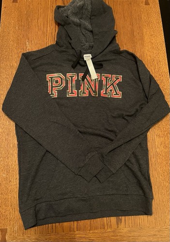 UNDERCOVER Felpa con cappuccio ROSA Victorias Secret logo taglia S nuova con etichetta