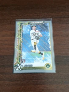 2025 Topps Holiday Jacob Wilson RC Silver Glitter H4 Oakland A's - Bild 1 von 2