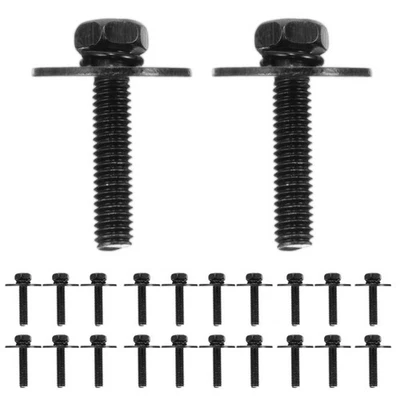  100 Pcs Standard Mounting Drum Kit Machine Screws with Washers Nuts - Bild 1 von 4