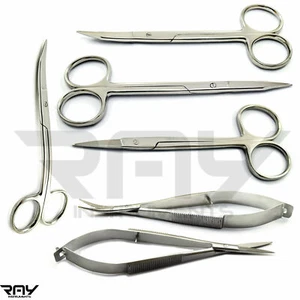 Tijeras dentales tijeras sutura de tejido instrumento de operación de disección quirúrgica - Imagen 1 de 7