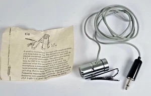 Condensador Electret Vintage FET Clip de Corbata Micrófono Mono 6.35mm Jack | Micrófono de Audio Retro - Imagen 1 de 8