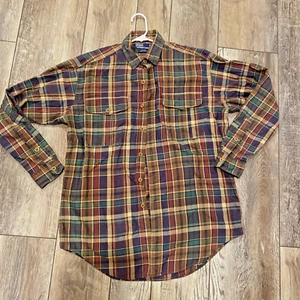 Polo Ralph Lauren Sierra Hemd mit Knöpfen Small Langarm braun grün kariert - Bild 1 von 11