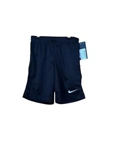 Nike Toddler 6T Mesh Shorts Gym Athletic Soccer Black Boys Swoosh Logo New - Picture 1 of 4