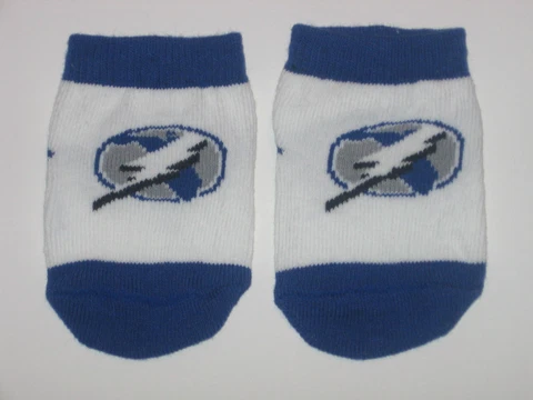 Tampa Bay Lightning Team Logo Cotton Baby Booties - (Pine Hosiery) FREE SHIPPING Cover
