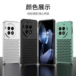 Luxury Armor Heat Dissipation Metal Alloy Buckle Cover Case For OnePlus 13R - Picture 1 of 13