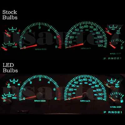 Dash Cluster Gauge Green SMD LEDS LIGHTS KIT Fits 98-01 Dodge Ram 1500 2500 3500 - Изображение 1 из 4
