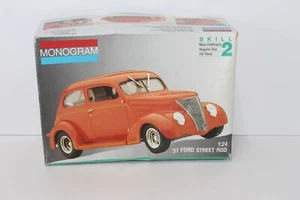 MONOGRAM 37 FORD STREET ROD 1:24 SCALE MODEL KIT (1991) COMPLETE - Picture 1 of 6