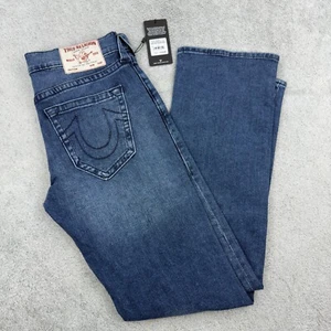 True Religion Jeans Men's 31x34 Medium Tidal Wash Ricky Relaxed Straight - Picture 1 of 10