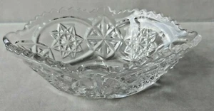 Vintage, RARE cut glass decorative bowl/trinket dish. Oval - Picture 1 of 12