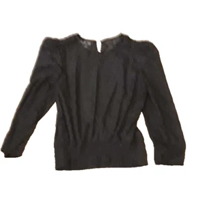 Blusa Top Y2K Años 90 Tallo y Vid Gasa Transparente Talla L Romántico Gótico Capricho Sexy - Imagen 1 de 4