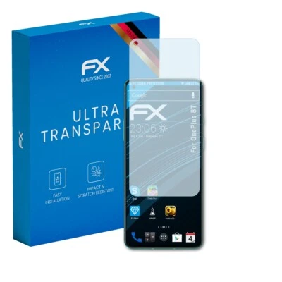 atFoliX 3x Screen Protection Film for OnePlus 8T Screen Protector clear - Image 1 of 4