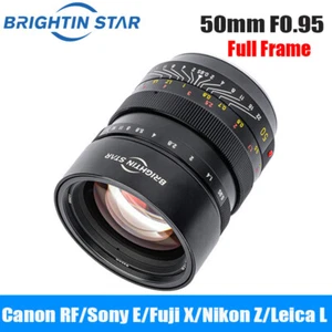 Brightin Star 50mm F0.95 Mark II Full Frame Lens For E/Z/RF/EOS-R/L mount Camera - Picture 1 of 6