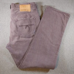 Seal Kay Independent 36x32 MADE IN ITALY grau lila Denim Button Fly Jeans - Bild 1 von 10