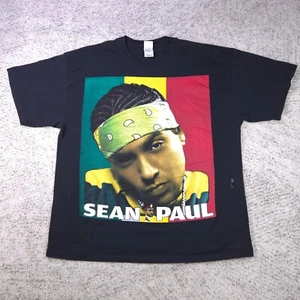 Vintage Sean Paul Shirt Mens XL Rap Tee Big Face Reggae Dancehall Double Sided - Picture 1 of 12