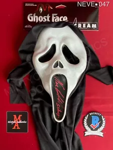 Neve Campbell autographed signed Ghost Face mask Beckett COA Sexy Scream Sidney - Picture 1 of 9