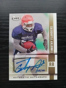 2014 SAGE Hit Gold Timothy Flanders Sam Houston #A123 Auto #d/250 kostenloser Versand!! - Bild 1 von 4