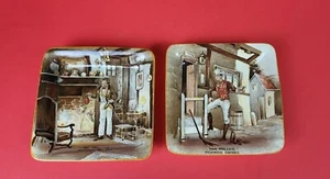 1950 Vintage New Hall Hanley Staffordshire English Plates Sam Weller &Mr Wilkins - Picture 1 of 11