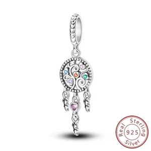 MULA Frauen 925 Sterling Silber DIY Charm CZ Familie Wächter Traum Für Armband - Bild 1 von 7