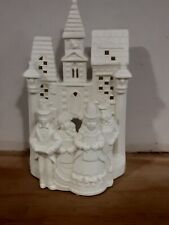 PartyLite Village Christmas Carroulers Tealight Holder 8in Tall 