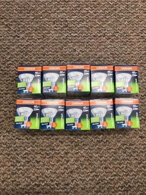 OSRAM HALOPAR 16 ALU ES GU10 40W=50W ENERGY SAVER HALOGEN BULBS 30° FLOOD x12 - Image 1 of 2