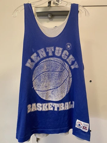 Vintage 90s Converse University of Kentucky UK Wildcats Reversible Jersey XL/2X Cover