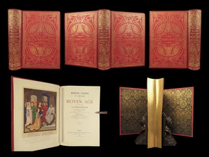 1871 EXQUISITE Lacroix Illustrated Middle Ages Costumes Knights Jesters Bizarre - Picture 1 of 24