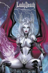 LADY DEATH UNHOLY RUIN #1 VARIANTE DE LÁMINA PREMIUM EBAS - Imagen 1 de 1