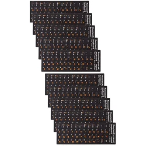 2 PCS Russische Tastaturaufkleber Laptop-Aufkleber Tastaturfolie - Bild 1 von 12
