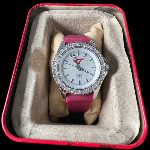 JACK MASON Virginia Tech Silicone Glitz Sport Bracelet Watch Cover