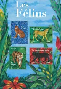 France Stamps - 2025 The Felines Stamp Sheet - 4 stamps block - MNH VF - Picture 1 of 1