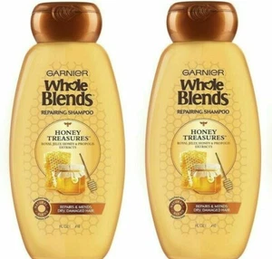 Champú reparador de mezclas enteras Garnier tesoros de miel {LOTE DE 2 BOTELLAS} - Imagen 1 de 1