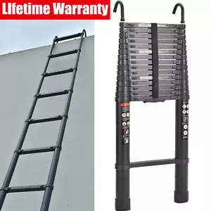 Hook Telescopic Loft Ladder Extendable Collapsible Ladders Securing Bolt 6.2M UK - Picture 1 of 11