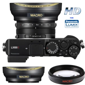 DEDICATED 43mm HD 16K ULTRA WIDE ANGLE LENS FOR Panasonic Lumix DC-LX100 II - Picture 1 of 11
