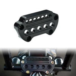 Indicator Handlebar Riser Top Clamp Black Cover Fits For Harley Sportster Dyna - Picture 1 of 10