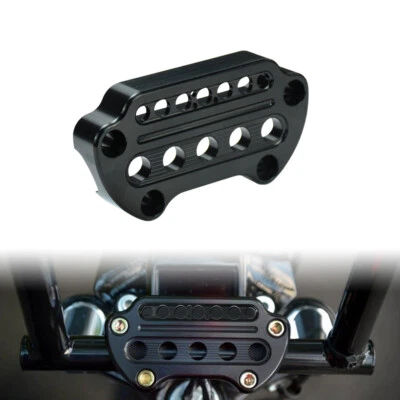 Indicator Handlebar Riser Top Clamp Black Cover Fits For Harley Sportster Dyna - Image 1 of 4
