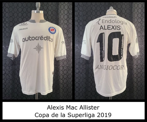 Alexis Mac Allister match worn Argentinos Juniors soccer jersey from Argentina Cover