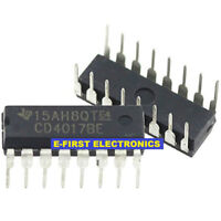 decimal counter 10pcs Original CD4017 BD // DIP-16 ring
