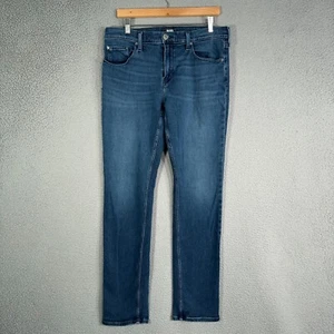 Paige Federal Jeans Mens 34x33 Blue Denim Slim fit Straight modern - Picture 1 of 15