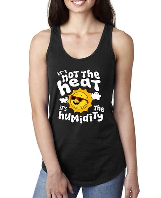Camiseta sin mangas It’s Not the Heat It’s the Humidity Sun Lover espalda deportiva para dama Foto 1 de 2